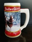 Budweiser 2019 40th Anniversary Winter Passage Clydesdale Holiday Stein W  Coa