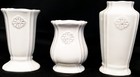 New Southern Living Home White Petite Bud Vases Set Of 3 Flower Ceramic Pottery