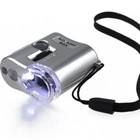 1pcs 60x Pocket Jeweller Loupe Microscope Glass Jewellery Magnifier Led Uv Light