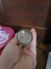 Alka-seltzer Bottle Rx Medicine Vintage Original Empty Blue Metal Lid Glass