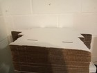 White Square Mailing Tubes Corrugated Cardboard W  Tabs 3 X 3 X 12 In 42 Pcs
