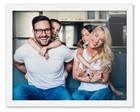 29x40 Frame White Wood Picture Photo Frame With Uv Acrylic And Acid Free Backing
