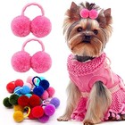 Mruq Pet 50pcs Dog Hair Bows  Pet Puppy Grooming Puff Bows  Handmade Accessories