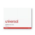 Universal 35614 100 Sheet Unruled 4  X 6  Scratch Pads - White  12 pack  New