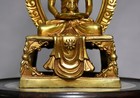 7 old Tibet Tibetan Buddhism Temple Bronze Gilt Amitabha Longevity Buddha Statue
