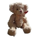 Vintage Russ Berrie   Co  Isabella 11    Pink Teddy Bear swirl Plush Corduroy Feet