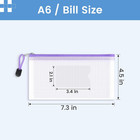 Sooez 24 Pack Mesh Zipper Pouch Bags With Label Pocket  A6  9 1  4 7 In  Small Pe