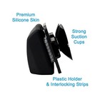 Ez Pass Holder W  Suction Cups - Compact  All-black  For Windshield