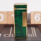 Dunhill Rollagas Lighter_green Shell-ultrasonically Cleaned_working