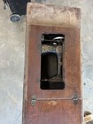 Antique Vintage Singer Sewing Machine In Cabinet  Treadle Table Wrought Iron 