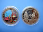1994 Palau  1 Color Coin Marine Life Protection -- Colored Marine Fauna  pl03 