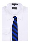 Boy s - Youth Royal And Black School College Striped Necktie  - Nwt