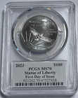 2023 1 Oz American Platinum Eagle Coin Pcgs Ms 70  Fdoi  Signed David Hall