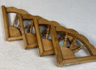4 Wood Shelf Brackets 7x7x1 5  Spindle Corbel Design Gingerbread Wall Decor