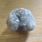 Light Blue Celestine Crystal Geode Cluster   Display Specimen Approx 2 In Wide