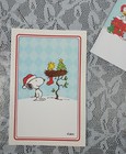 Hallmark Christmas Peanuts Card Snoopy Woodstock Tree Nest With Envelope Crafts 