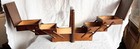 Vintage Wood Sewing Box Accordion Style Cottage Core