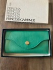 Vintage Princess Gardner Green Clutch Wallet With Original Box