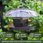 Kingsyard Kybf106cp02 Rain-resistant Metal Mesh Bird Feeder Outdoor Hanging