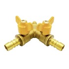 Brass 3 Way Shutoff Valve 3 8 Hose Barb 2 Switch Y Shaped Ball Valve Water fuel