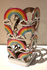 Bath   Body Works Rainbow   Clouds Metal Hand Soap Holder Pride New