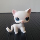 Littlest Pet Shop Lps  64 White Short Hair Cat Blue Eyes Kitty Toy Rare
