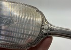 Antique Sterling Silver Hair Brush Vanity Dresser Brush Monogram Ornate Floral