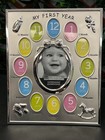 Baby Photo Frame  my First Year  By Studio Decor Expressions  8x10