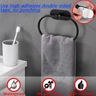 Bathroom Towel Ring Rack Holder Stainless Steel Wall Mounted Self-adhesive