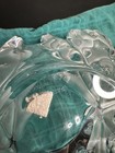 Lalique Crystal Champs-elysees Grand Centerpiece Bowl Frosted Oak Leaves 18 