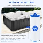 Future Way 2x Spa Filters To Fit Pleatco Prb50-in Unicel C-4950  Fc-23920 J210