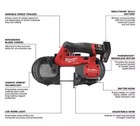 Milwaukee 2529-21xc M12 Fuel Compact Band Saw Kit 12v Electric 2-1 2  Cut Cap