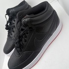 Nike Court Vision Mid Black Leather Sneaker Shoes -  Cd5466-005 - Mens Size 8 5