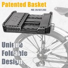 Cyclingdeal Bike Bicycle Foldable Rear Basket Storage 34l Large Capacity