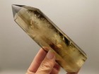 Smoky Quartz Clear Crystal Point Stone 5 7 Inch Large Polished Rock   o1