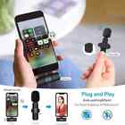 Lavalier Wireless Microphone Audio Video Recording Mini Mic For Android iphone