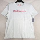 Lucky Brand Budweiser Shirt Mens Extra Large Xl White Beer Bud Casual Party Nwt