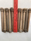 Wood Bobbins Wood Quills Vintage Factory Reclaimed Industrial 7 3 8   Lot Of 10