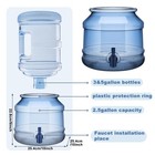Glikceil 5 Gallon Water Jug Dispenser Base Spout Plastic Holder Countertop