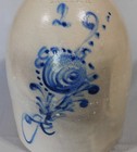 Antique Stoneware Jug J  S  Taft Keene Nh 2-gallon Cobalt Decorated Ca 1875 Blue