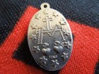 925 Sterling Silver 22  Necklace Blessed Mary Holy Medal Pendant Female Men 