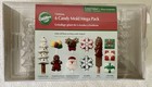 Wilton Christmas Holiday 6 Candy Mold Mega Pack Trees Santa Gifts Snowflakes