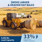 3000 Lb Quick Attach Hay Bale Spear Attachment For Skid Steer Loader tractor