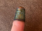Vintage Teal Blue Green Enamel Cloisonn   Thimble