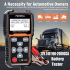 Foxwell Bt705 12v-24v Car   Truck Battery Load Tester Charging System Analyzer