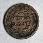 1848 Coronet Head Large Cent - Type Coin - Circulated - Free Shipping 