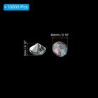 10000pcs Acrylic Wedding Table Diamonds 4mm Crystals Gems Clear Ab Silver