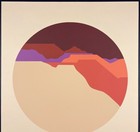 Doug Danz 1981 Vintage Abstract Landscape Silkscreen Art Poster Pencil Signed
