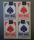 Lot 4 The Great Mogul Playing Cards Blue Red Decks Uspcc Rare New Sealed Magic