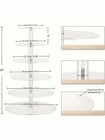 6-tier Large Clear Cupcake Stand Holds 80 Cupcakes  Acrylic Tower For Parties